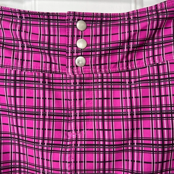 •All by JoFit• Golf/Tennis Pink & Black Plaid Skort - Size 6 - Picture 3 of 10